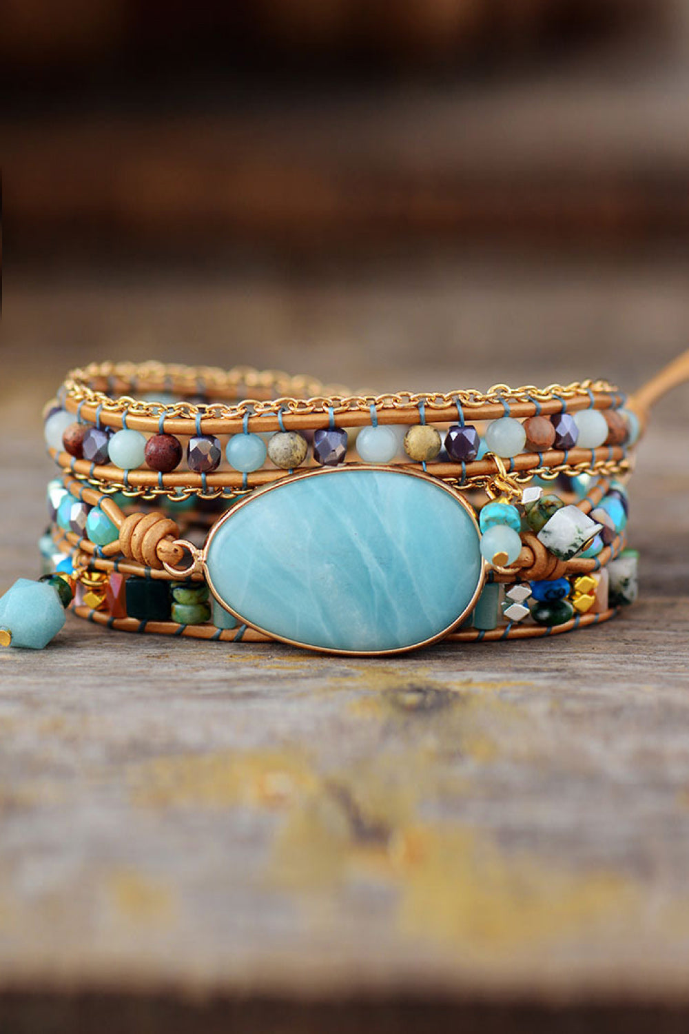 Handmade Natural Stone Beaded Bracelet