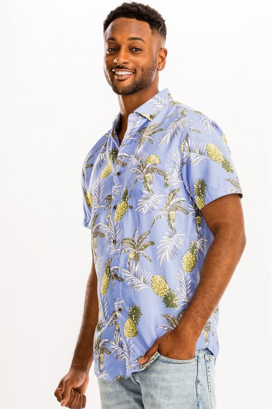 Adela Hawaiian Print Shirt