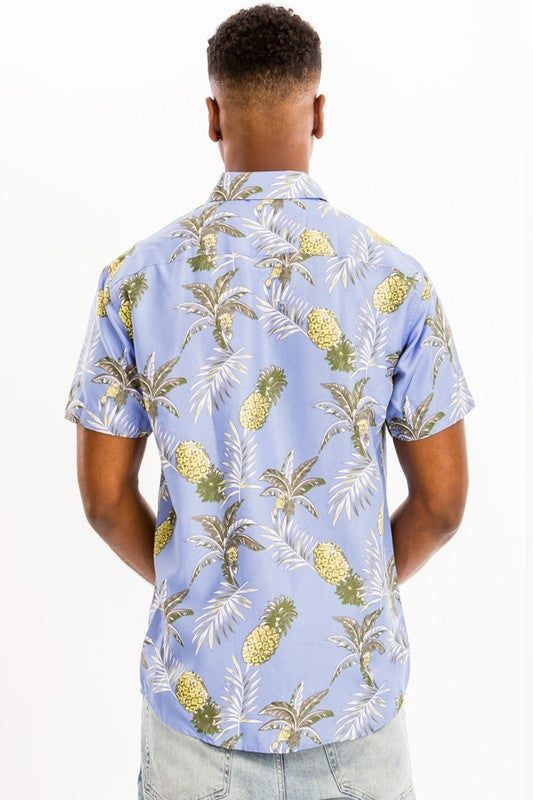 Adela Hawaiian Print Shirt