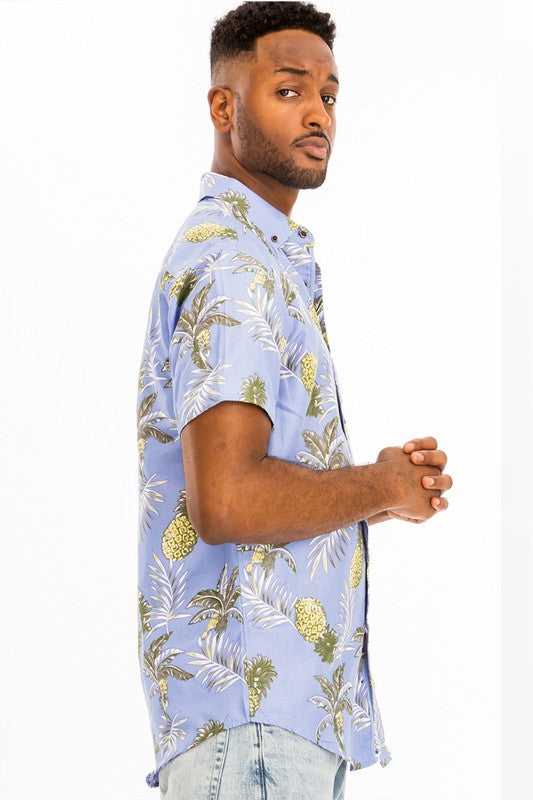 Adela Hawaiian Print Shirt