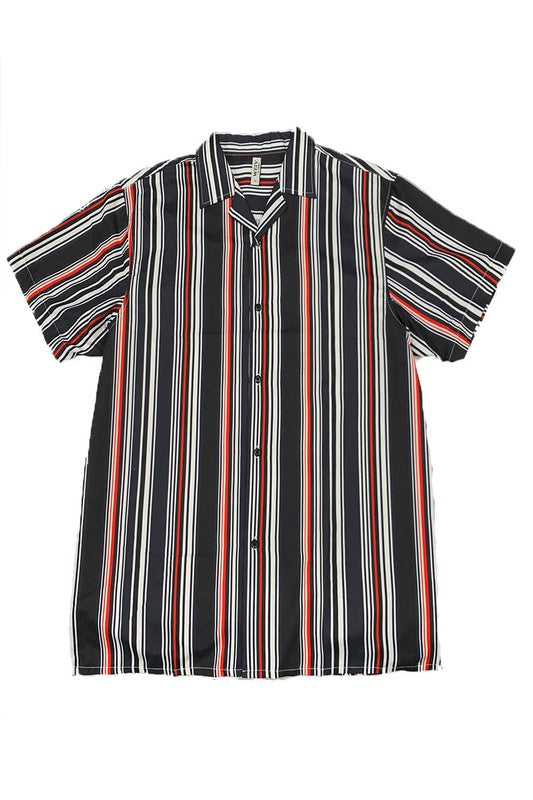 Men's Stripe Button Down Shirt