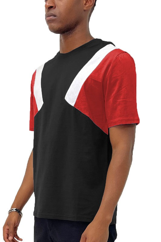 Color Block Short Sleeve Tshirt