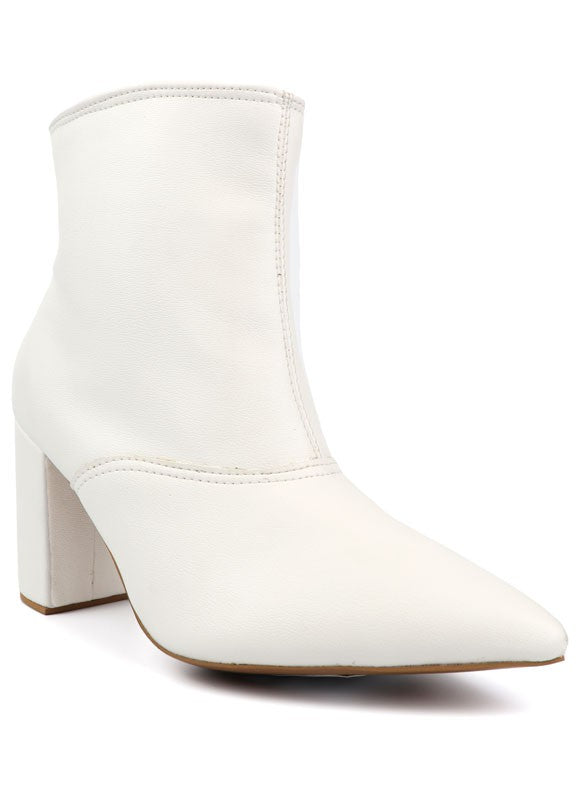 chunky block heel boots