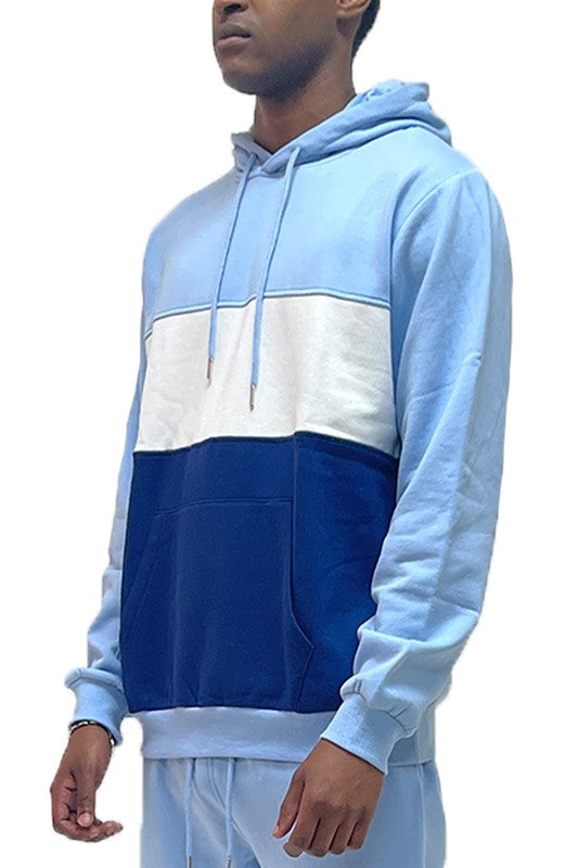 Color Block Pullover Hoodie