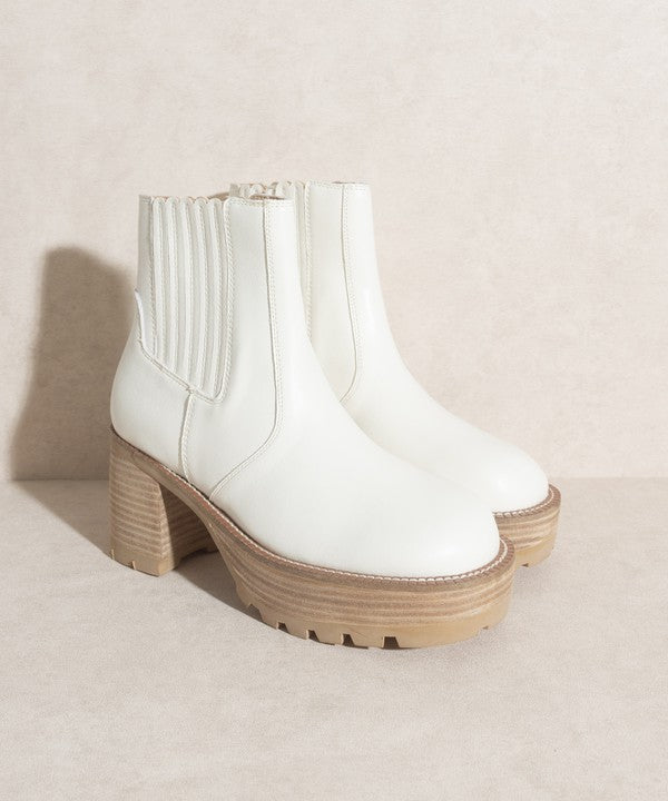 Platform Paneled Boots