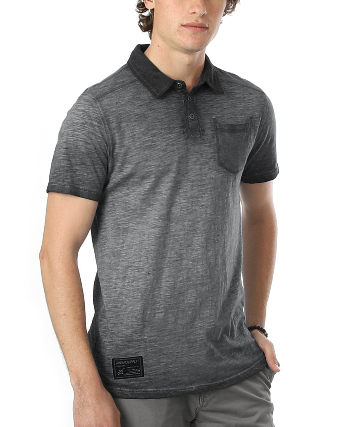 Mens Short Sleeve  Pocket Polo T-Shirt