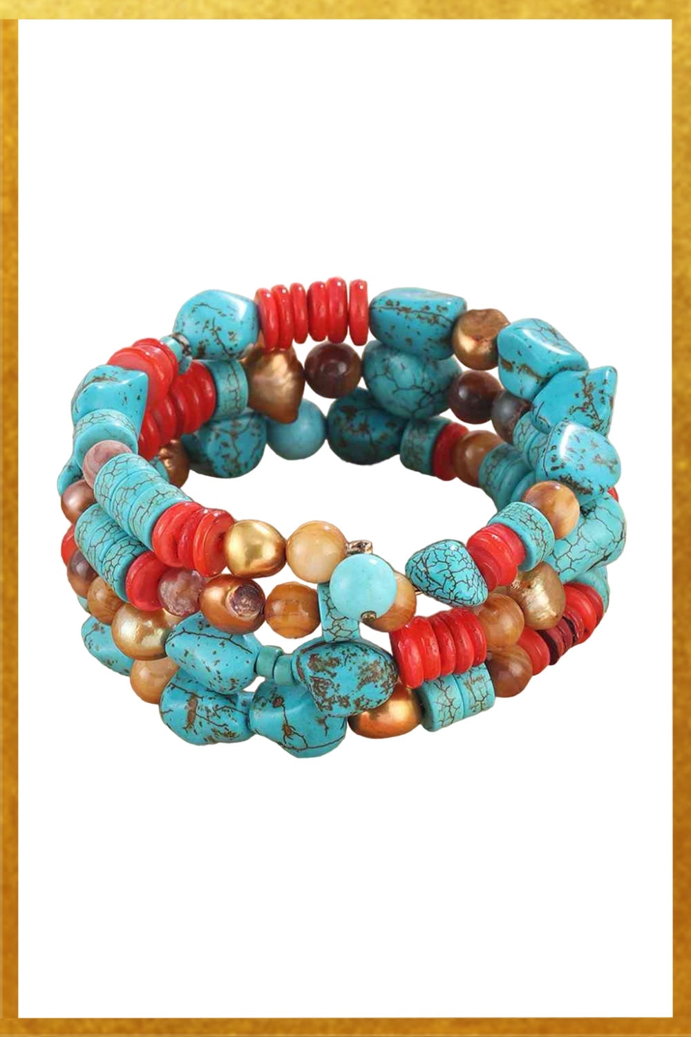 real turquoise bead bracelet