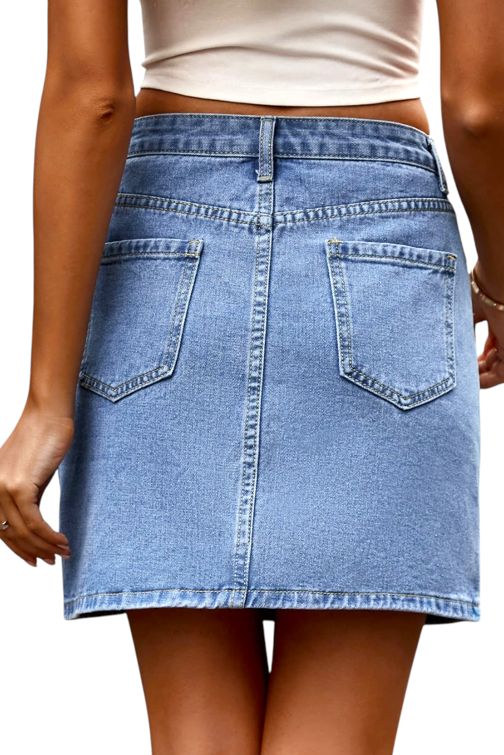 Denim Mini Skirt