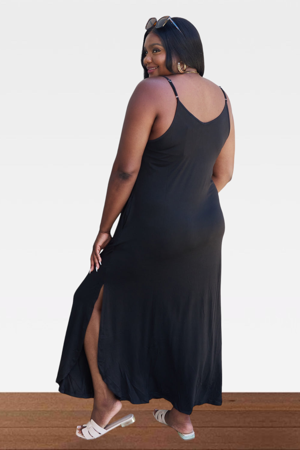 Good Vibes Slit Maxi Dress