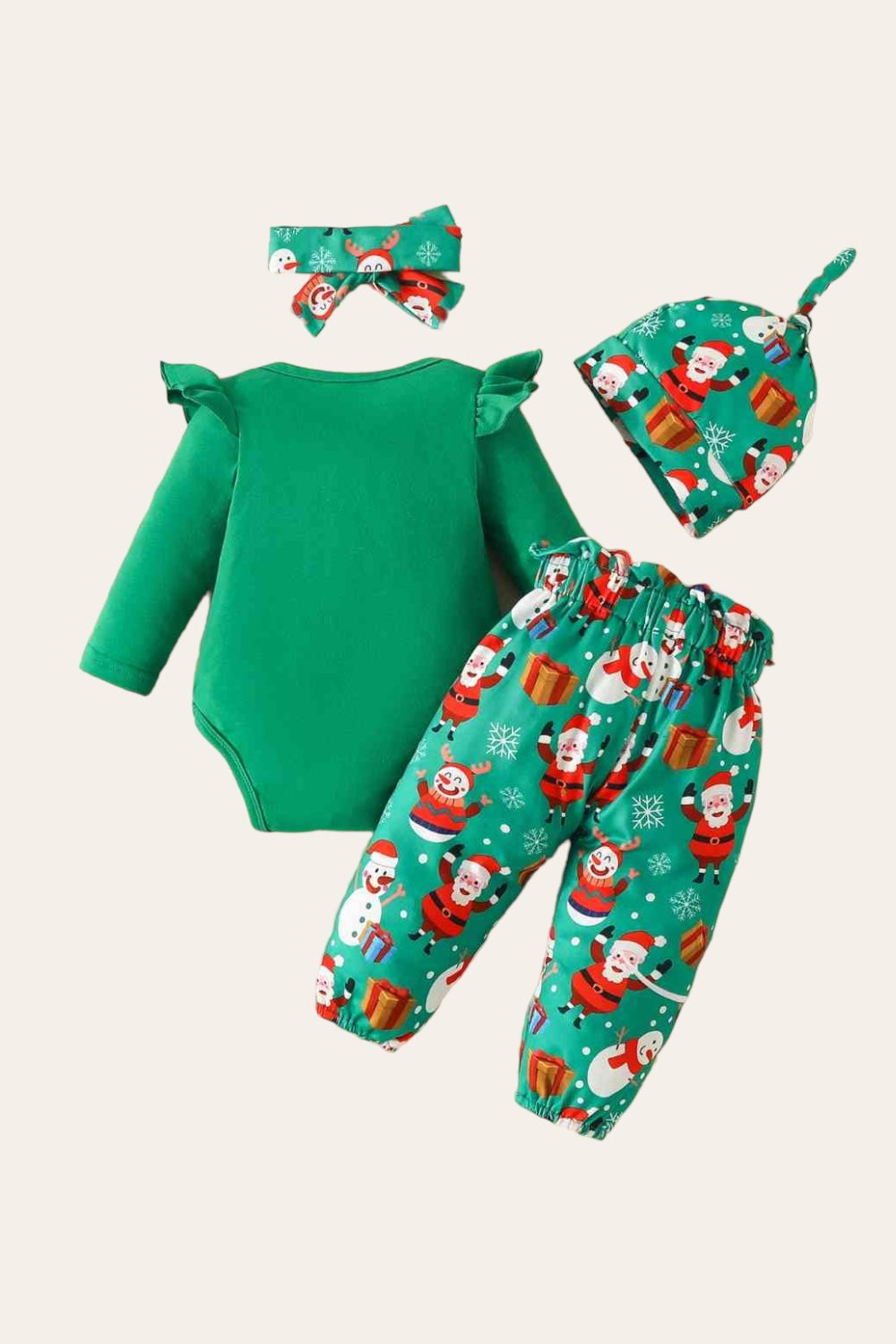 SANTA BABY Graphic Bodysuit and Pants Set