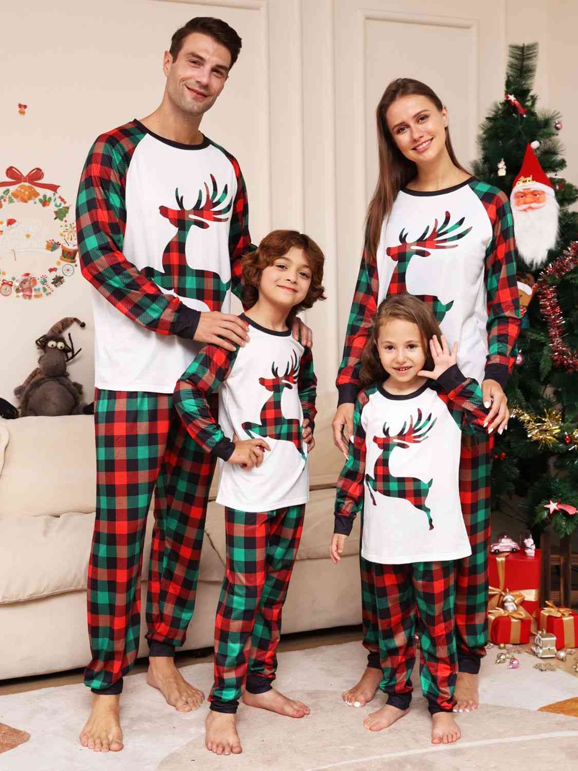 Men's Graphic Reindeer Top and Pant Set