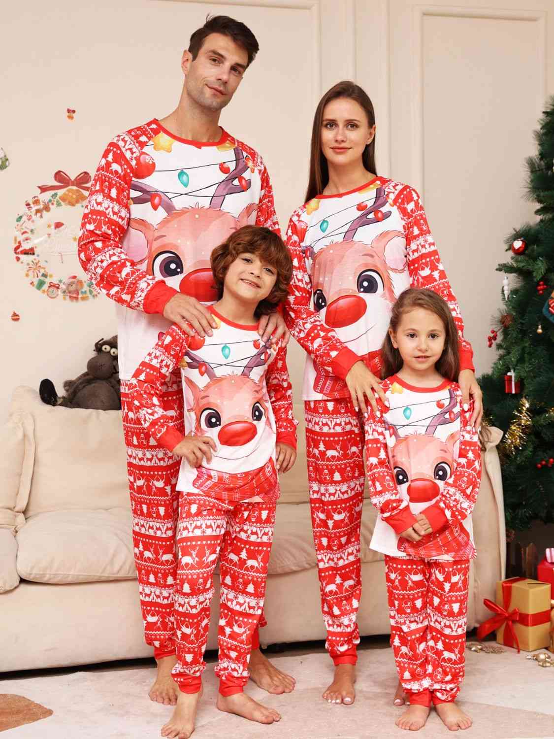 family christmas pajamas set