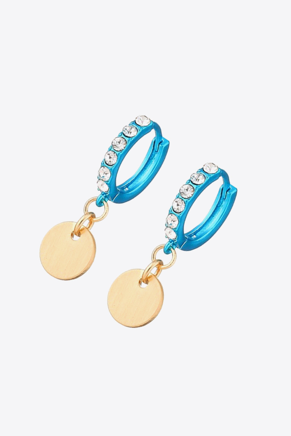 Blue & Gold Drop Earrings