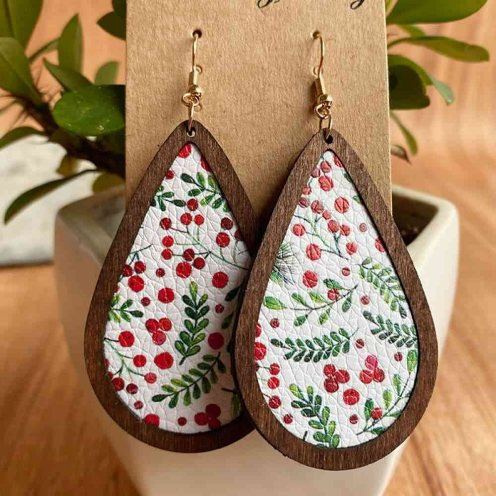 PU-Drop Earrings