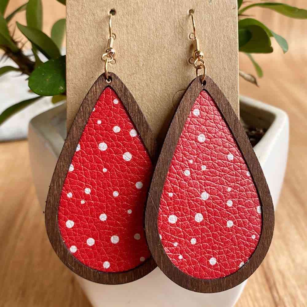 PU-Drop Earrings