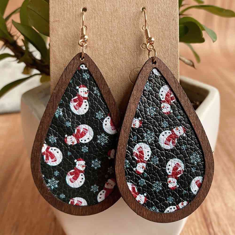 PU-Drop Earrings