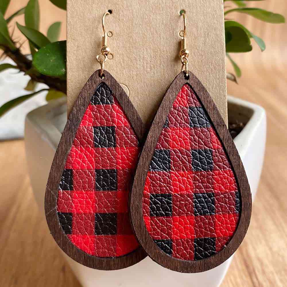 PU-Drop Earrings