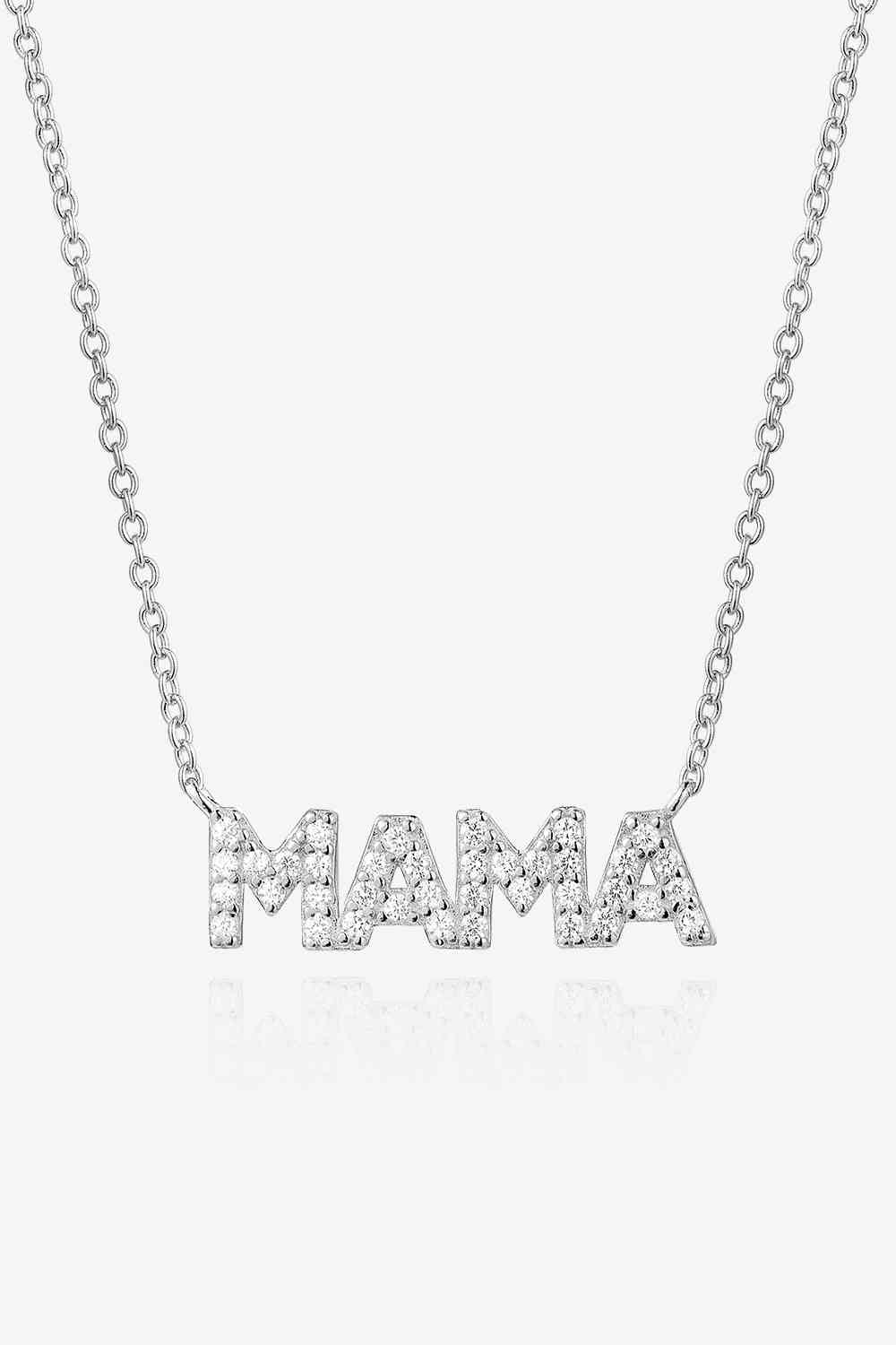 Sterling Silver  Mama Necklace