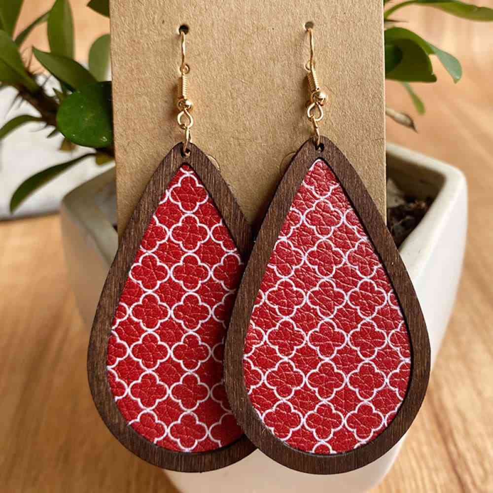 PU-Drop Earrings