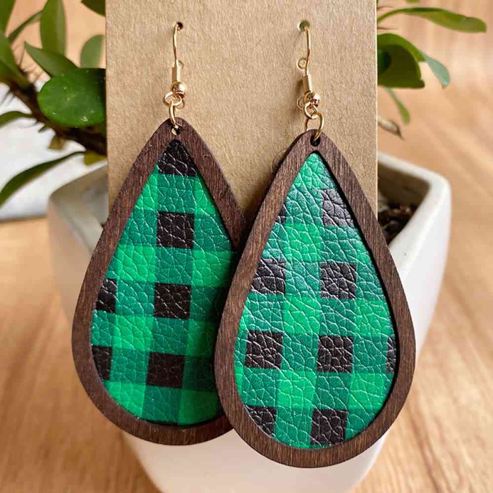 PU-Drop Earrings