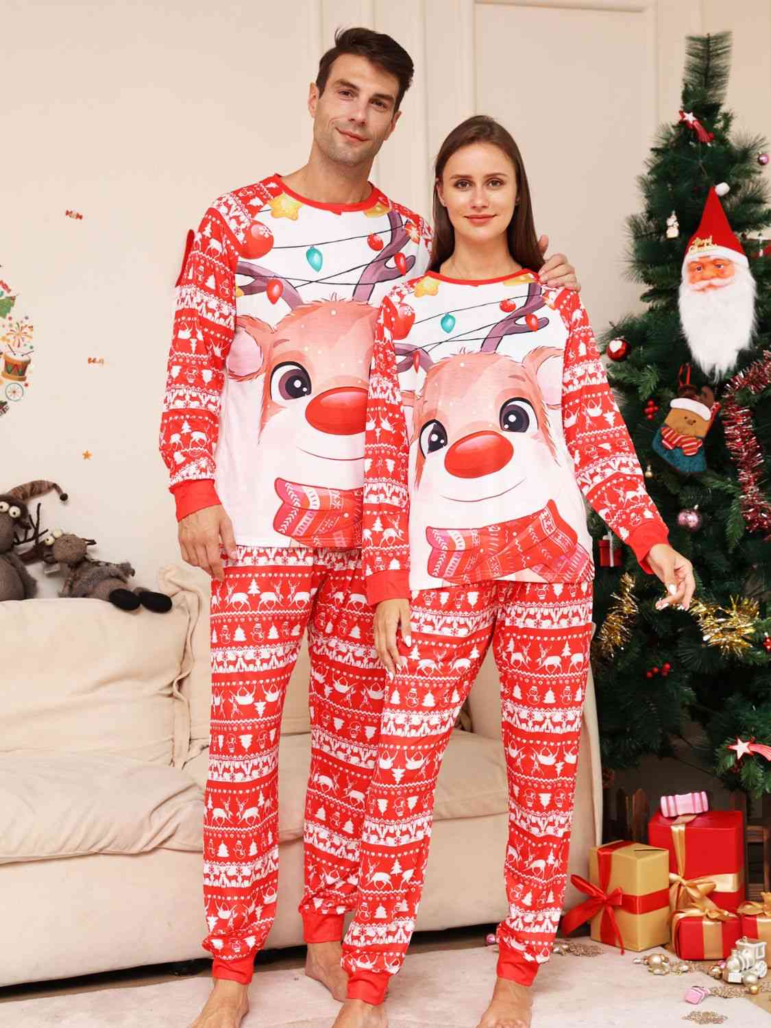 Full Size Snowman Top and Pants Set