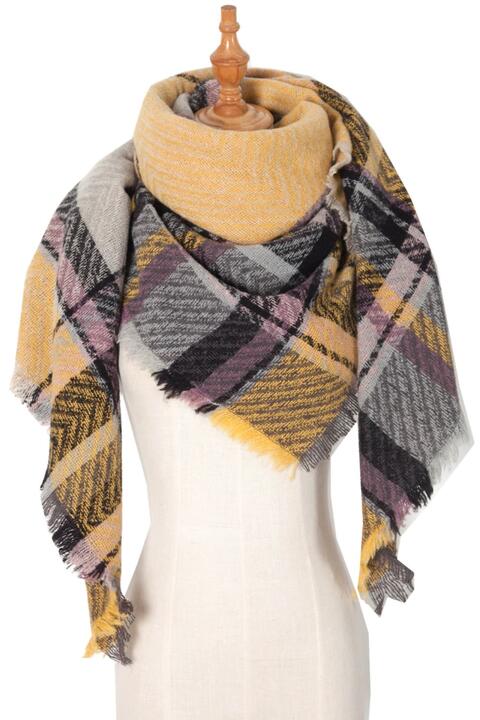 Women's Hem Polyester Scarf