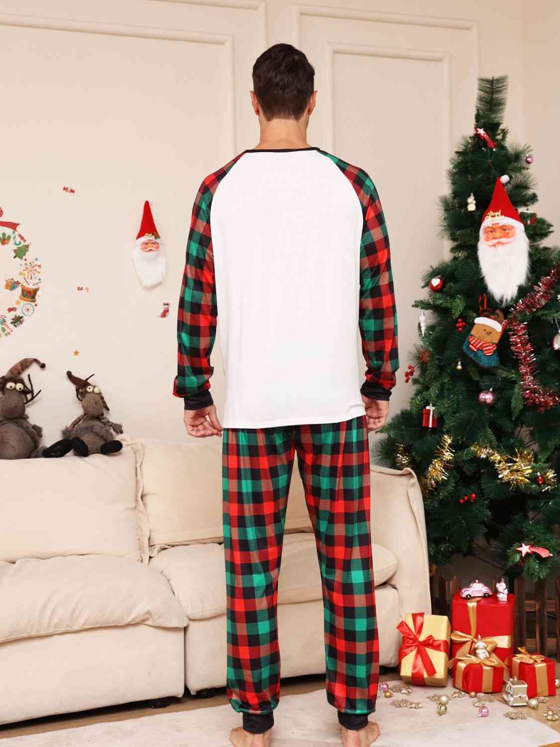 Men's Graphic Reindeer Top and Pant Set