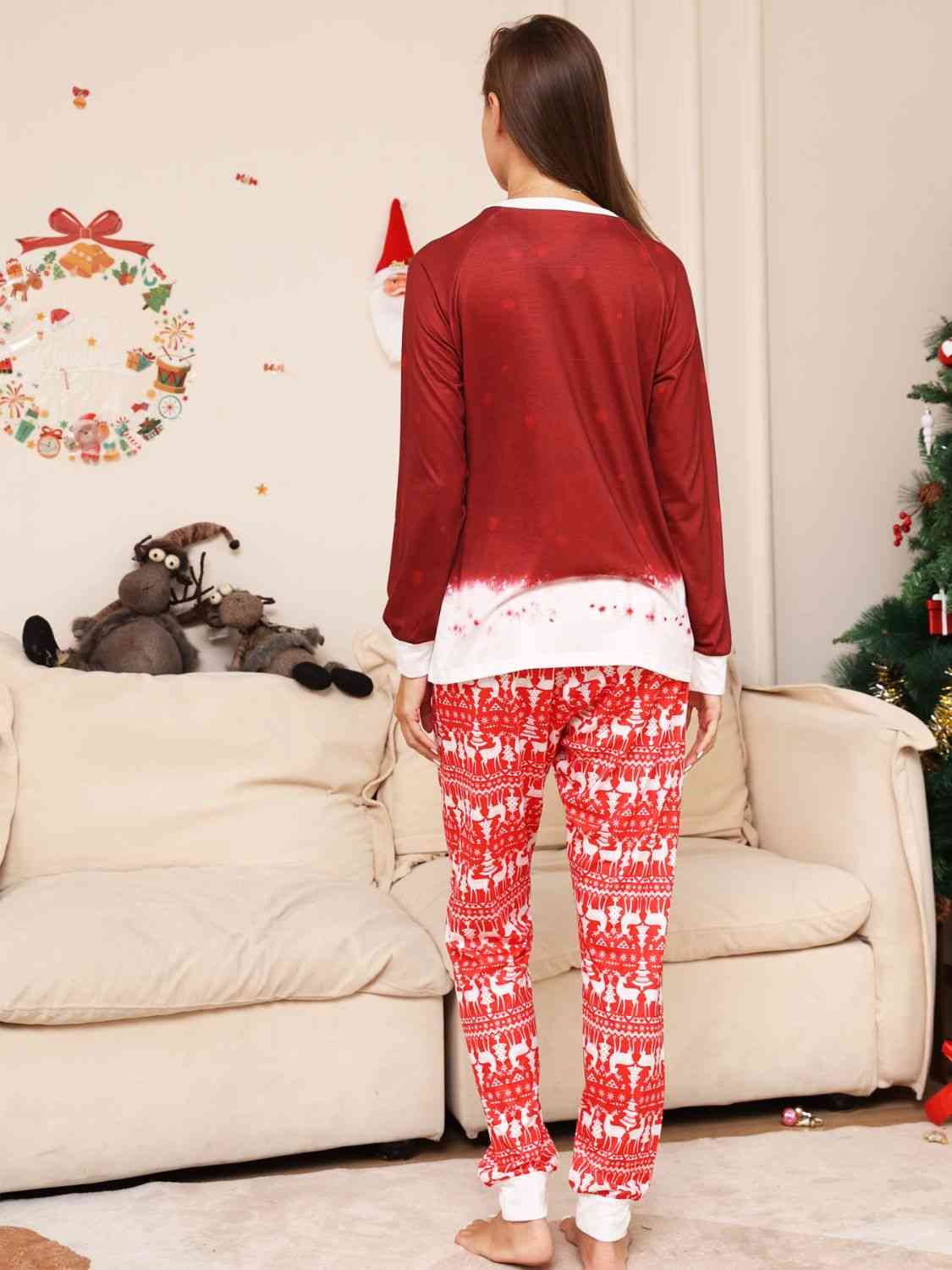 Full Size Snowwoman Top and Pants Set