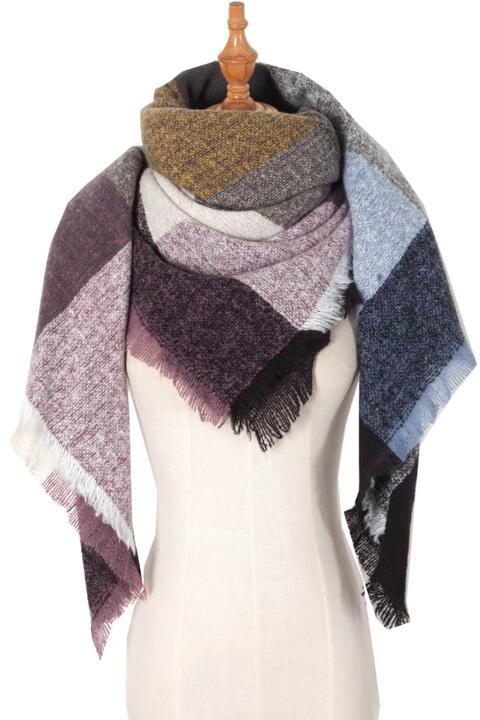 Women's Hem Polyester Scarf