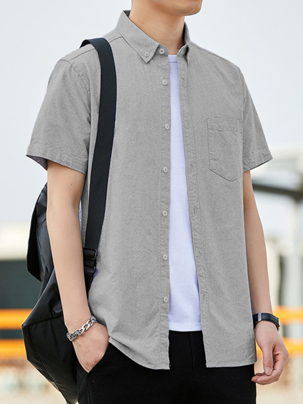 Men's Button-Down Short-Sleeve Shirt