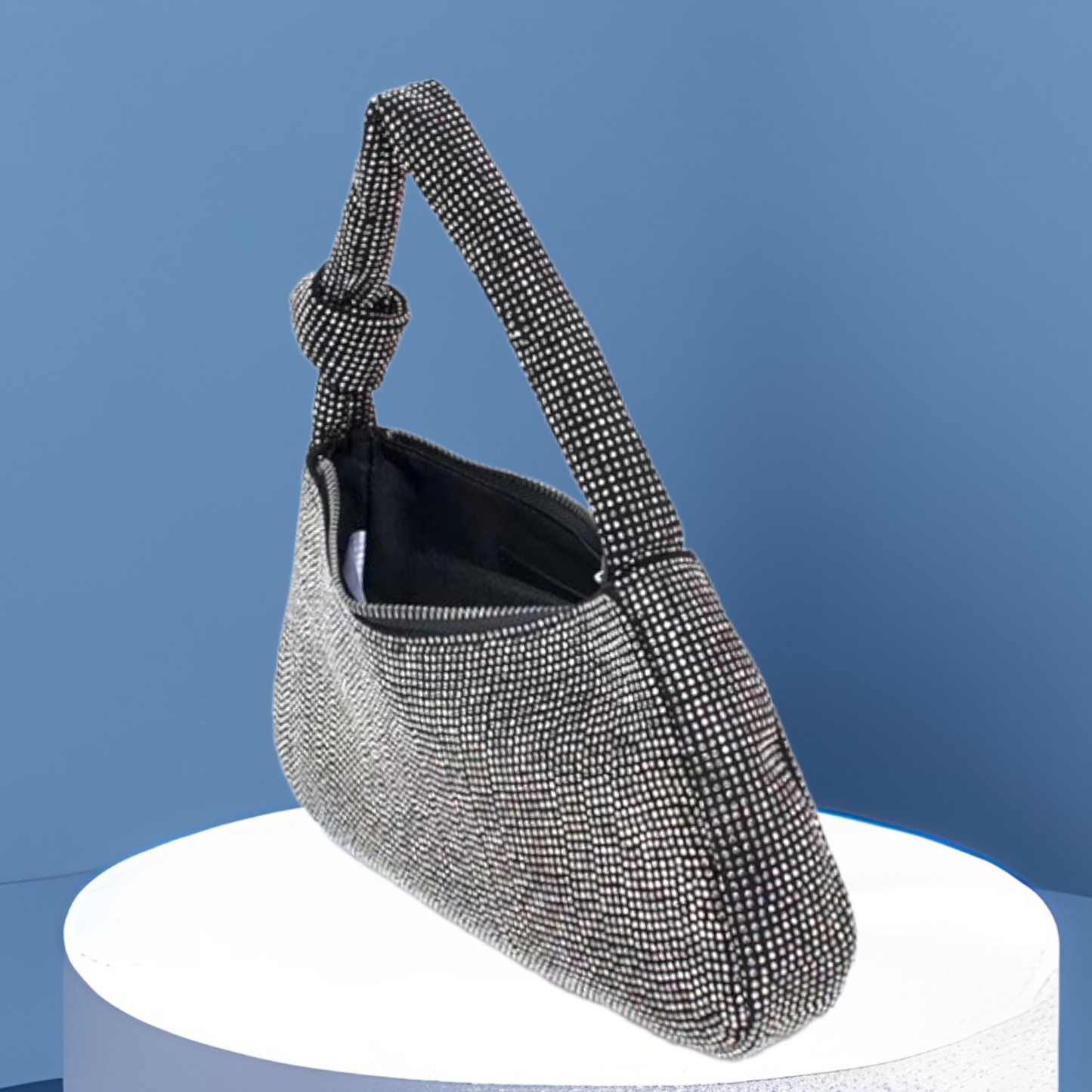 Joyful  Rhinestone Shoulder Handbag