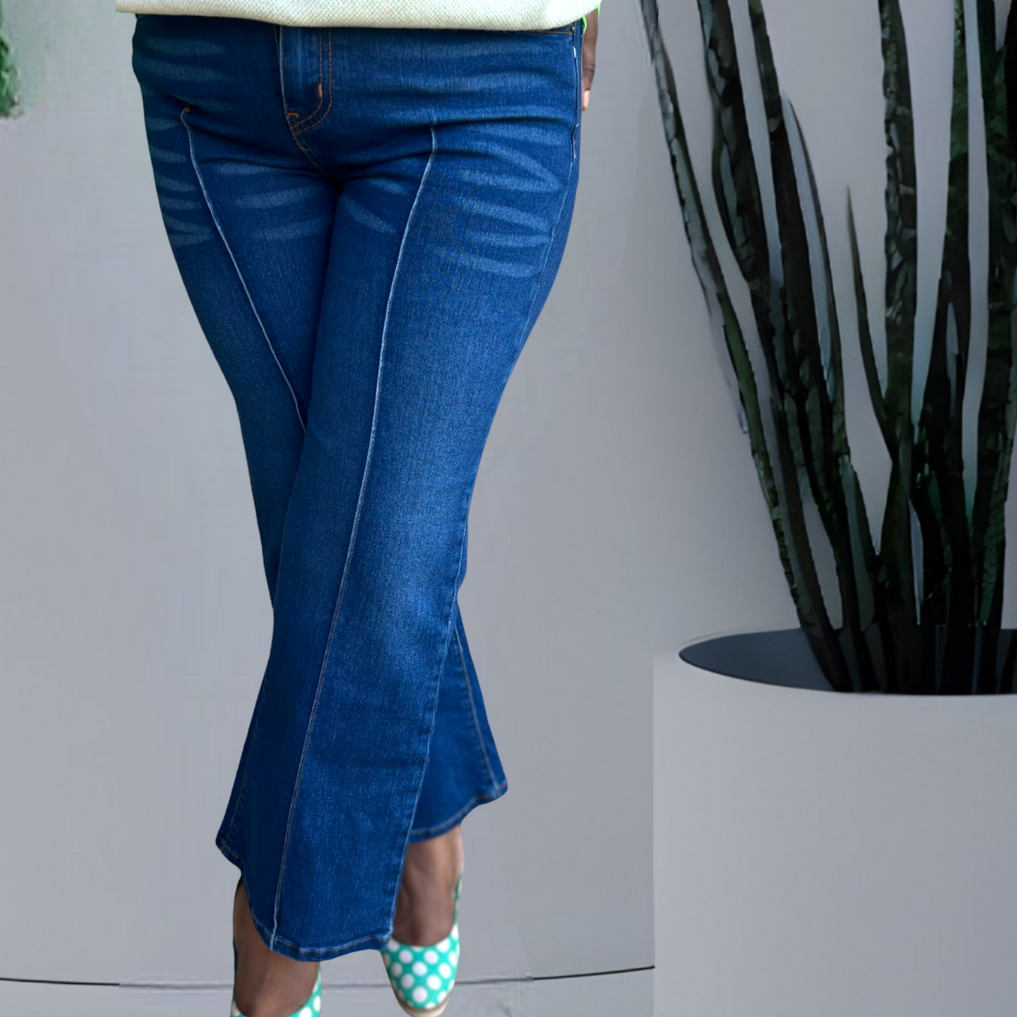 Lami Mid-Rise Bootcut Jeans