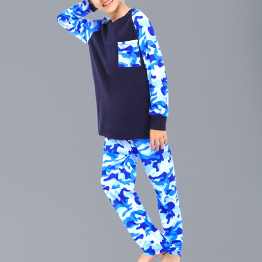 I'm Unique Boy's Camo Pattern Loungewear Set